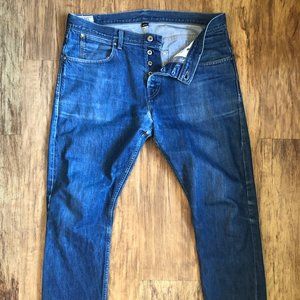 Mens Wallace & Barnes Straight Fit Jeans